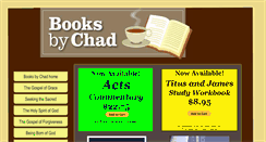 Desktop Screenshot of booksbychad.com